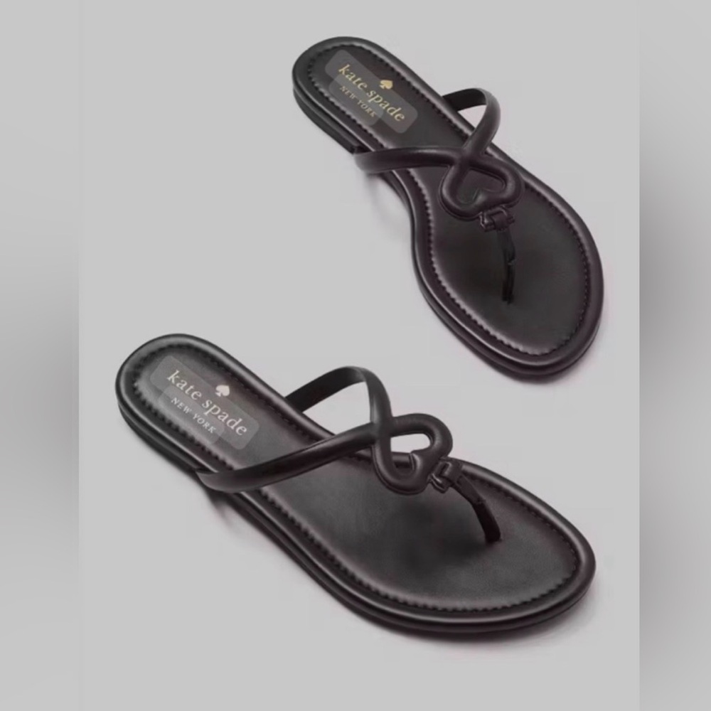 Kate Spade Black Leather Sandals